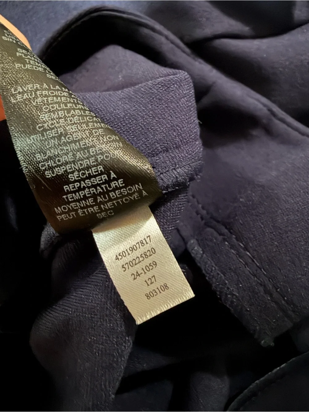 White House Black Market Navy Three-Button Blazer Jacket